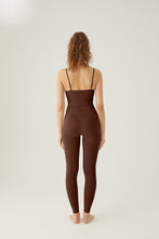 Load image into Gallery viewer, Seamless leggings with wide waistband Brown
