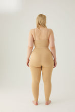 Load image into Gallery viewer, Seamless leggings with wide waistband Latte
